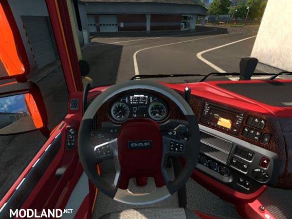 DAF XF Euro 6 Red Leather Interior