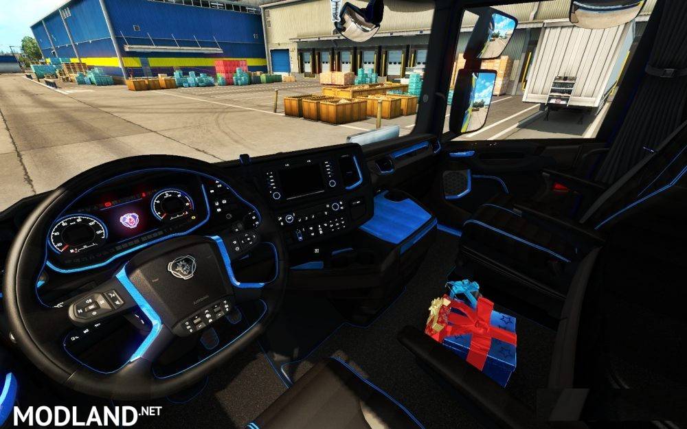 Scania S Black and Blue Line Interior