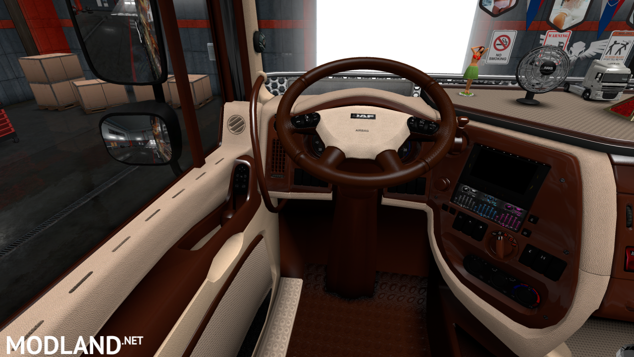 DAF XF 105 BEIGE-BROWN INTERIORS