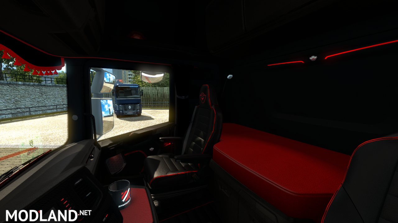  Carbon Red  Scania 2016 Interior