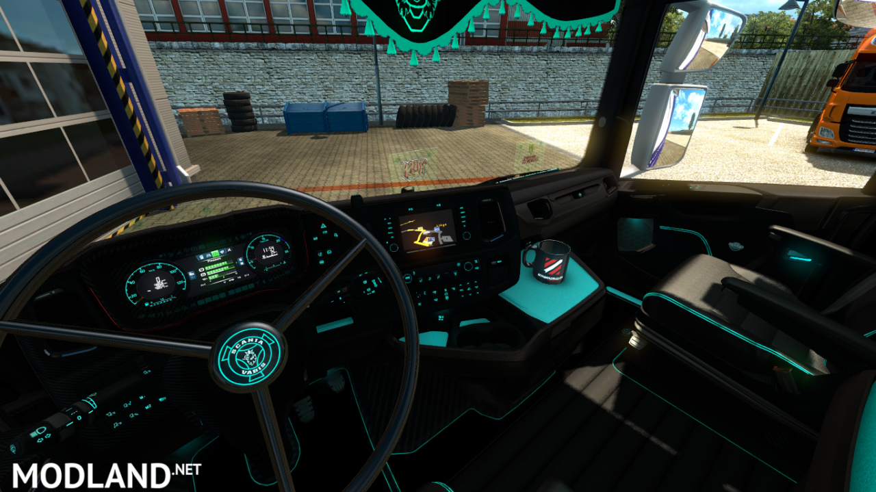  Carbon Cyan Scania 2016 Interior