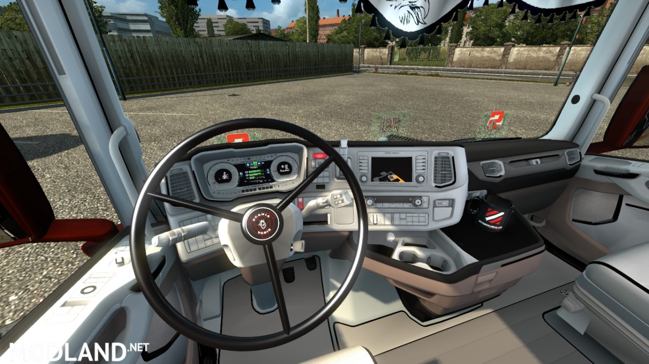  WHITE SCANIA NEXT GEN S AND R INTERIOR