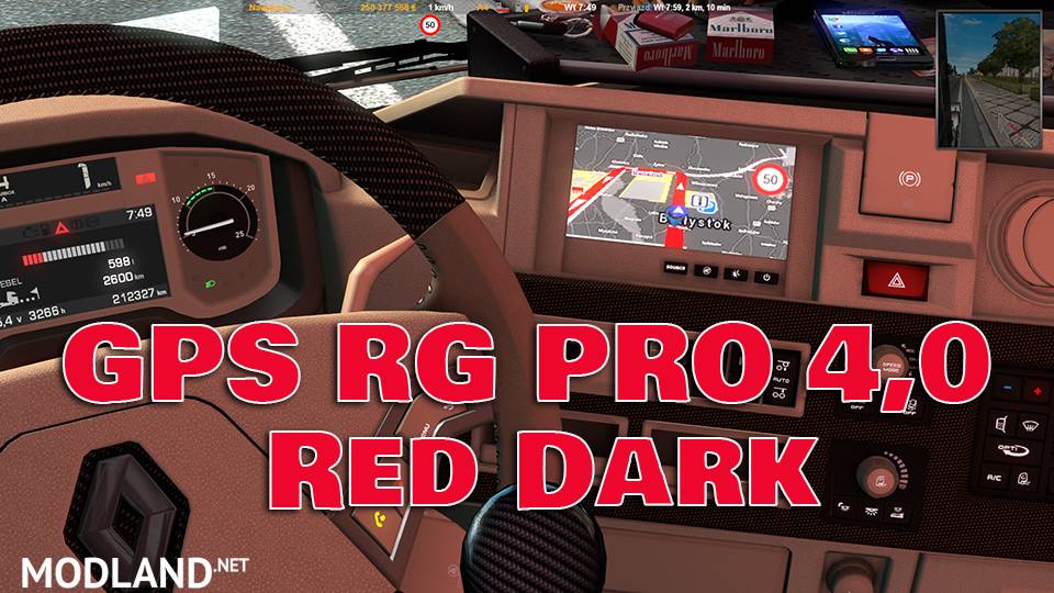 GPS RG PRO 4,0 RED DARK