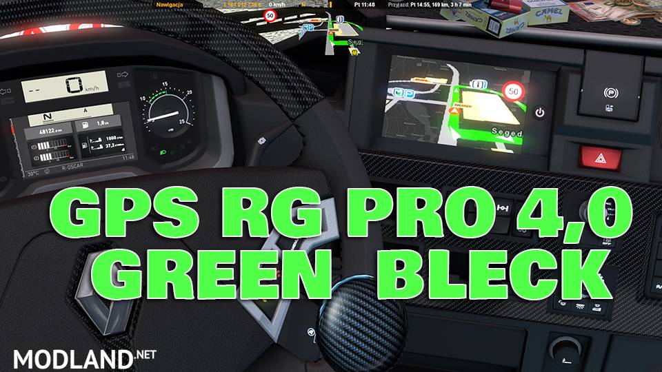 GPS RG  PRO 4,0 GREEN BLACK