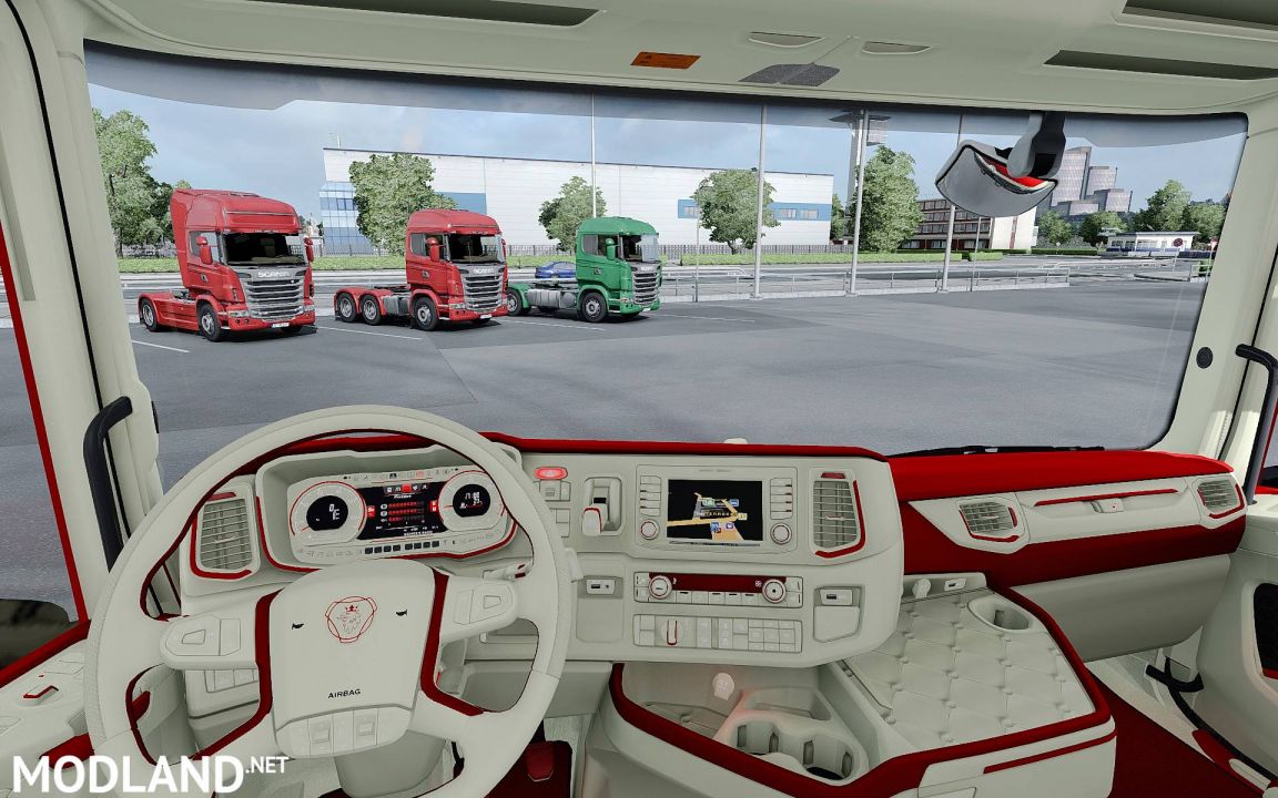 Scania 2016 S&R CMI Red.Beige Interior