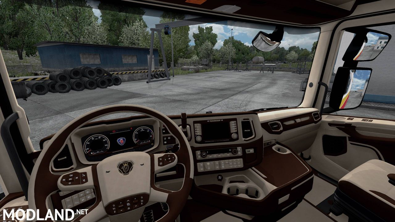 Scania S&R CMI Brown & Beige Interior
