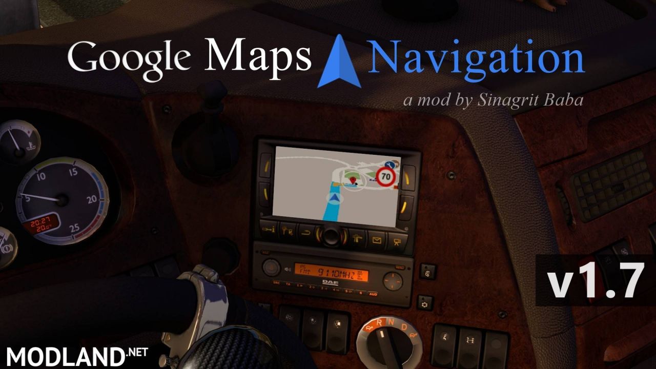 ETS 2 - Google Maps Navigation