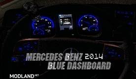 Mercedes Benz 2014 Tuning Interior Dashboard Blue