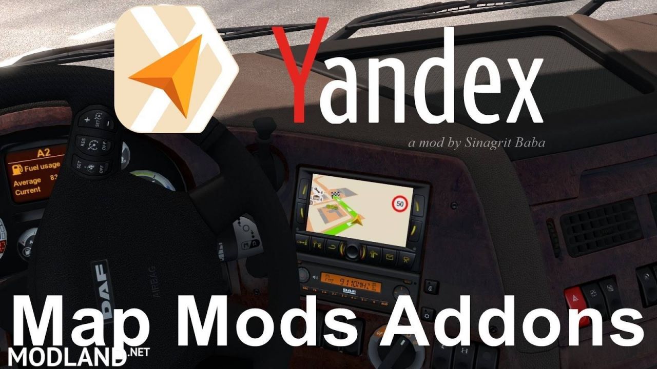 Yandex Navigator Normal & Night Version Map Mods Addons