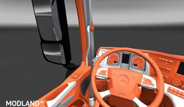 Mercedes Actros MP4 Orange Interior