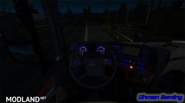 Mercedes Benz MP4 Blue Dashboard Lights