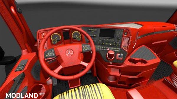 Mercedes Benz Red Leather Interior