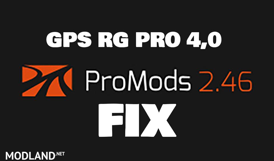 GPS RG PRO 4,0  Promods v2.46 FIX