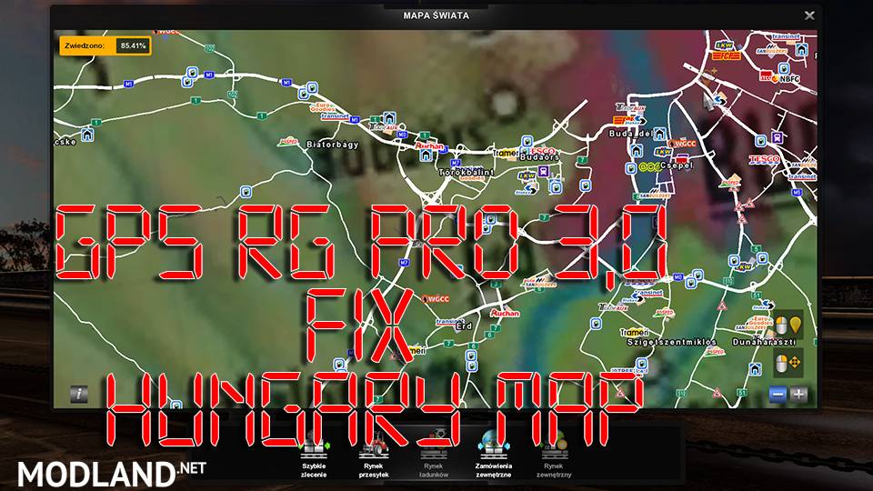 GPS RG PRO 3.0 Fix Hungary Map
