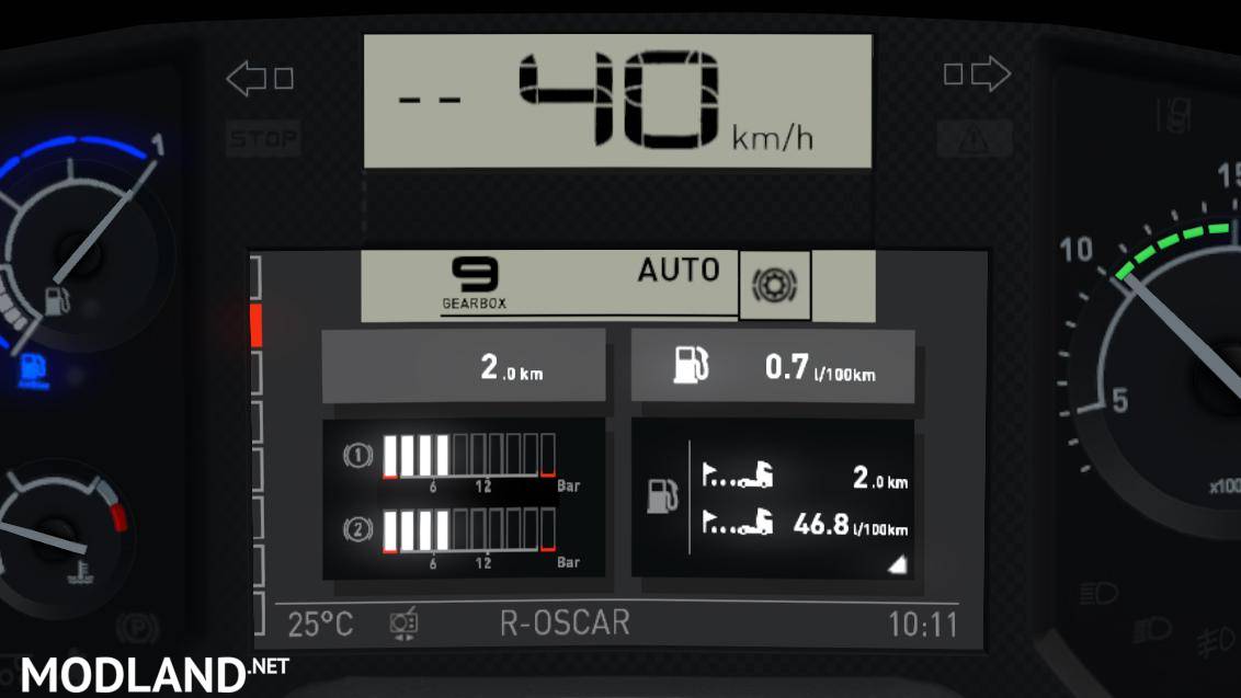 Renault T Realistic Dashboard Computer