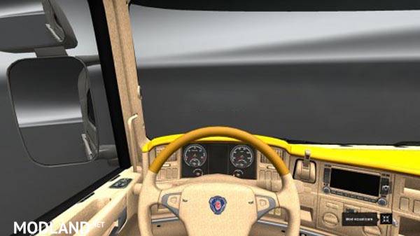 Scania R Yellow Interior