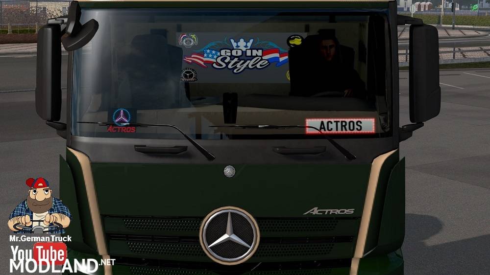Lighting Nameplate + Telepass Mod for Actros MP4