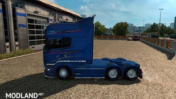 Scania RS RJL Blue Stream Skin + Interior - ETS 2