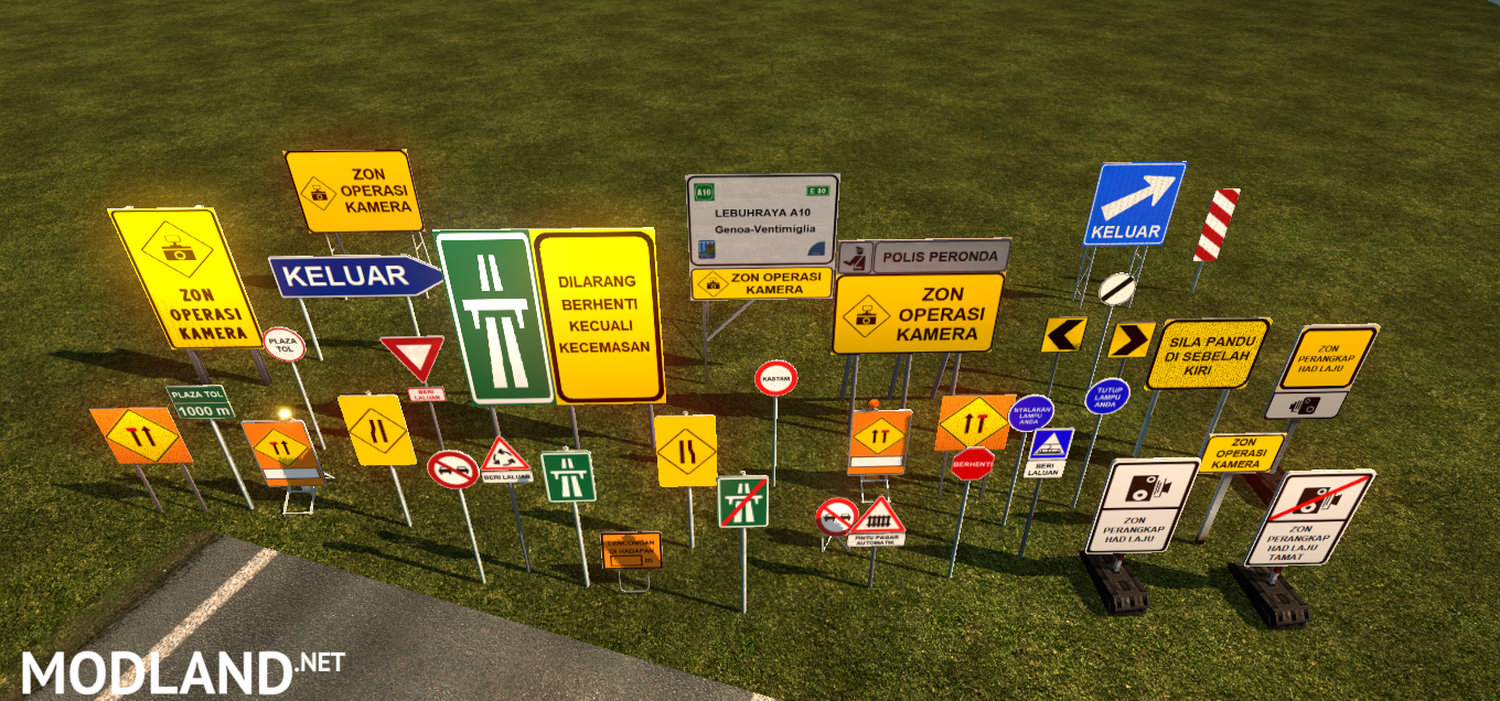 Malaysia Road Signs Ets 2