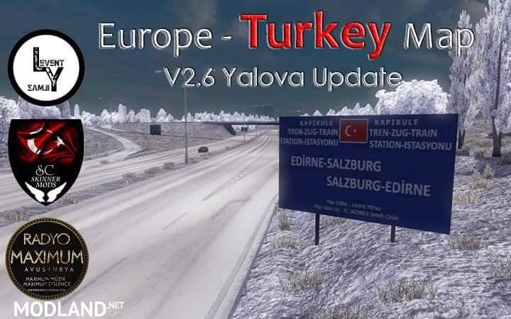 Europe & Turkey Map