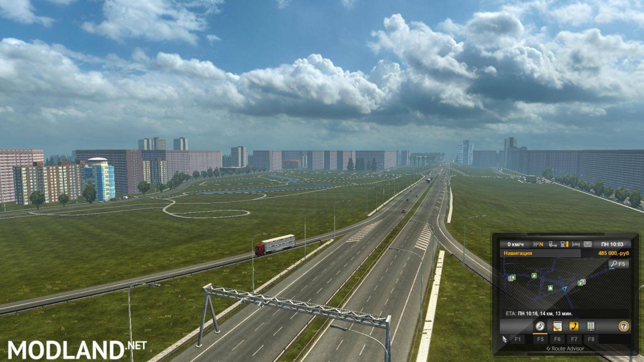 Map of Minsk-Moscow-Crimea