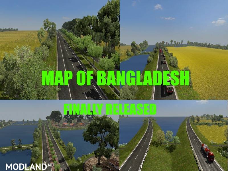 New Map of Bangladesh for ETS2 1.36