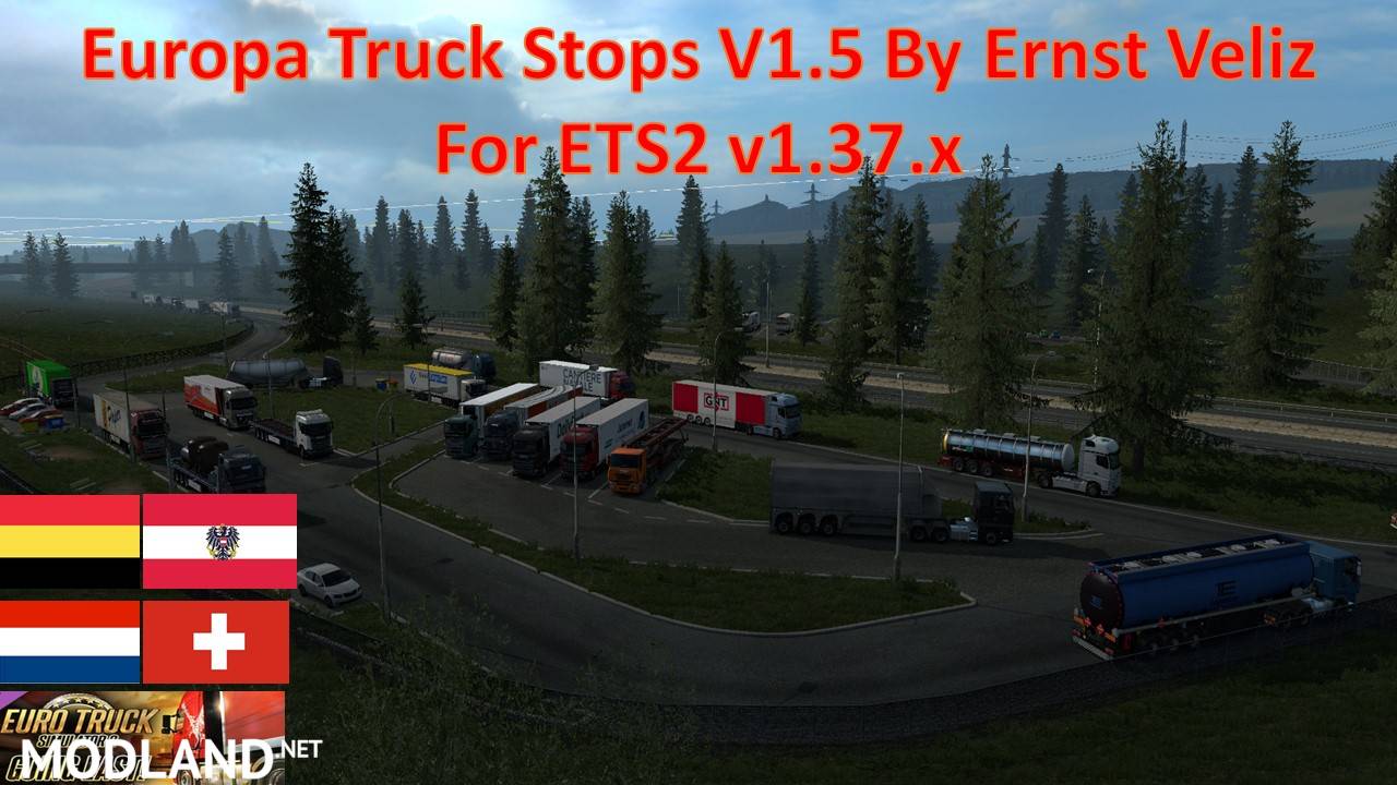 Europa Truck Stop UPDATED V1.50 By Ernst Veliz (v1.37.x)