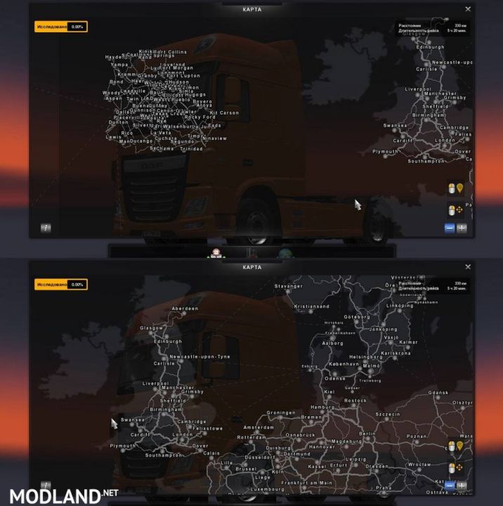 Mario Map (Europe, America, Russia)