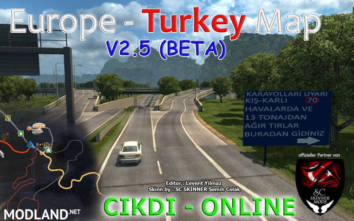 Europe & Turkey Map
