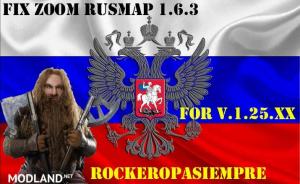 Download RusMap Zoom 1.6.3 FIX For V 1.25.XX - ETS 2 - ModLand.Net