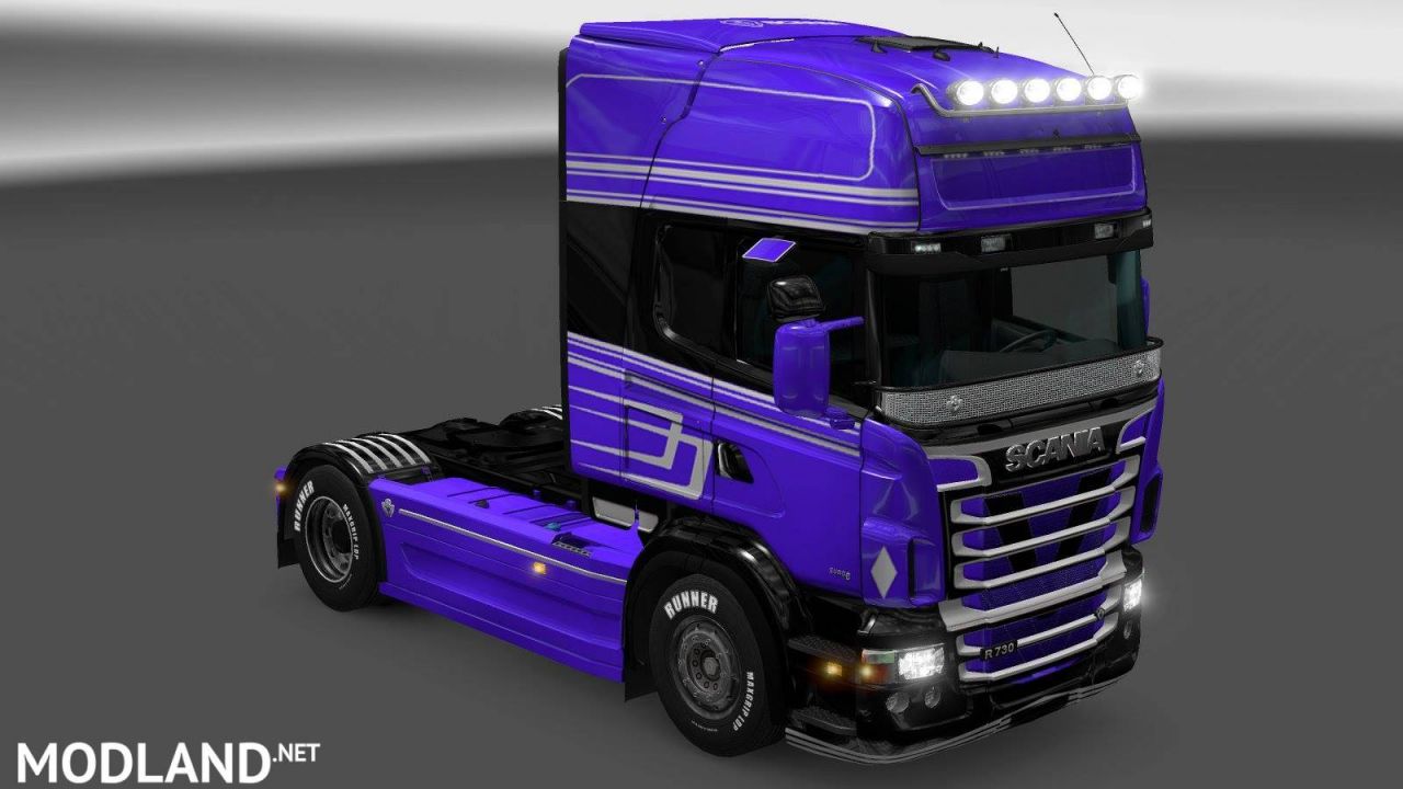 Scania RJL Purple Skin [LazyMods]