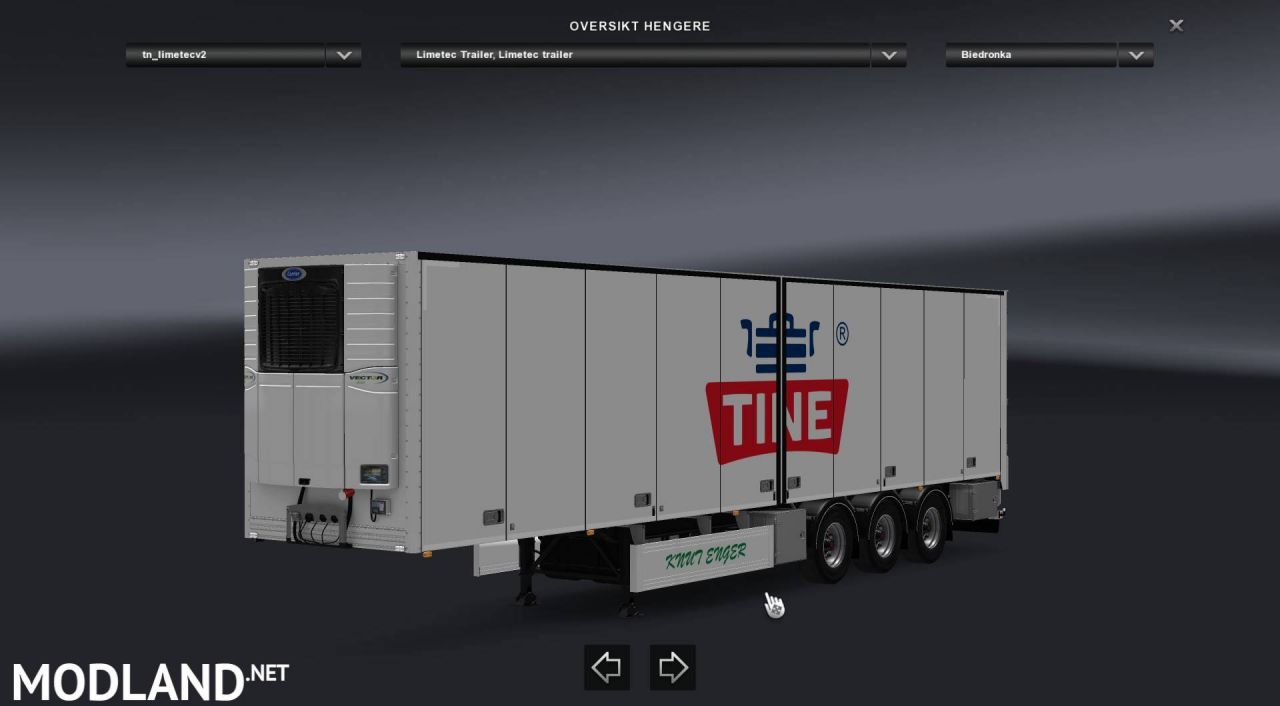 Knut Enger Transport - Tine Trailer