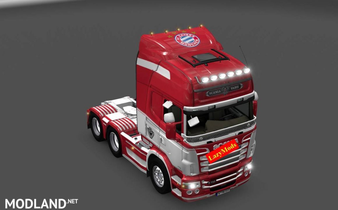 Scania RJL V8 FC Bayern Munich [LazyMods] 