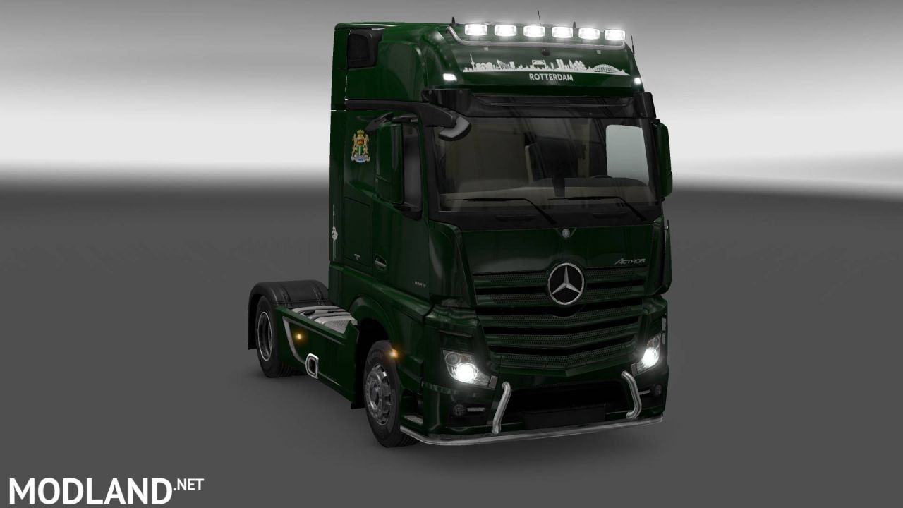 Actros 2014 gigaspace Rotterdam themed skin