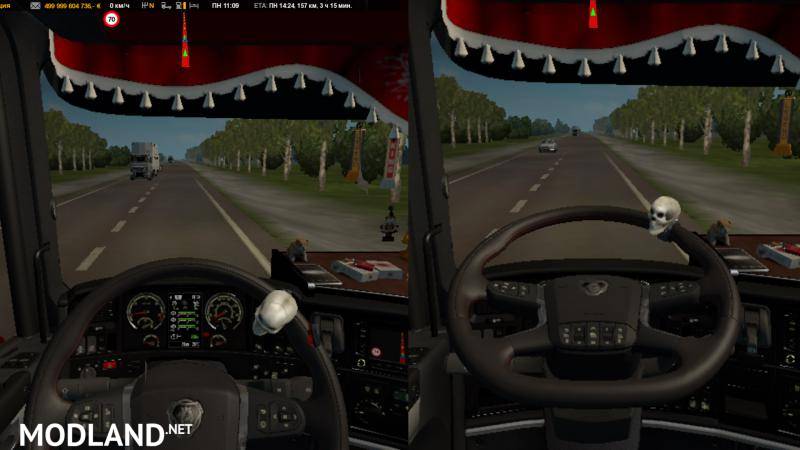 Animation and steering wheel from Scania 2016 for Scania RS by RJL