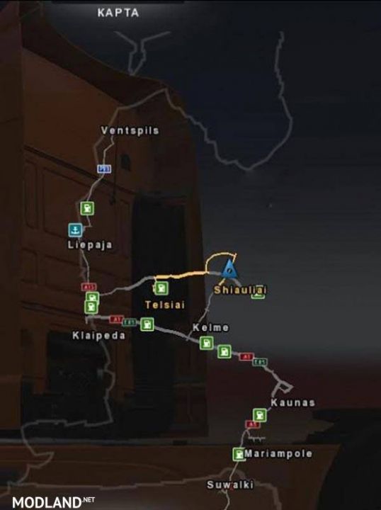 Baltics Country Map Beta Version