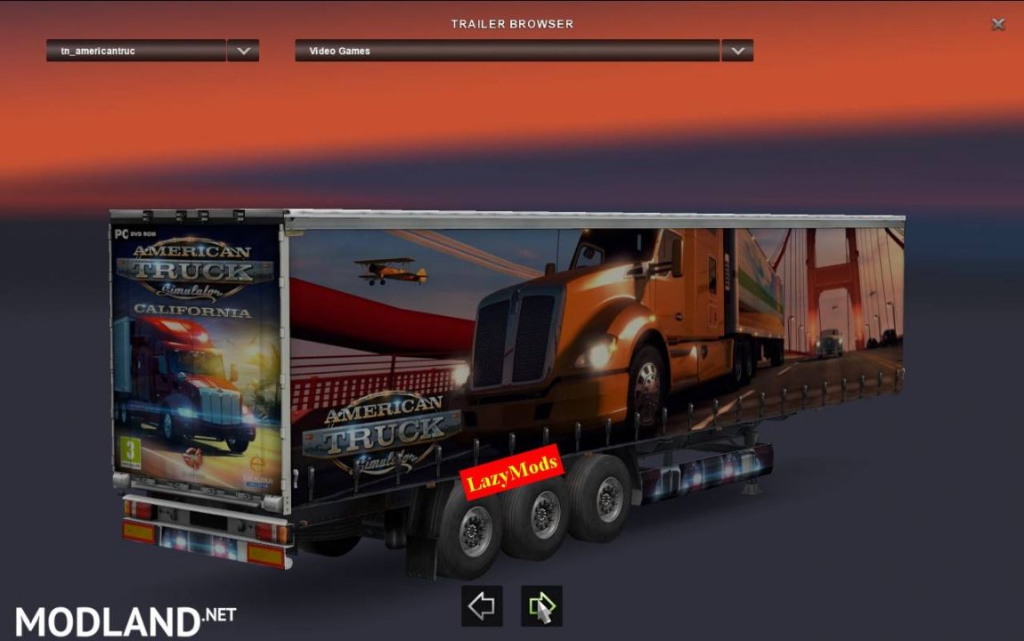 American Truck Simulator Trailer by LazyMods 