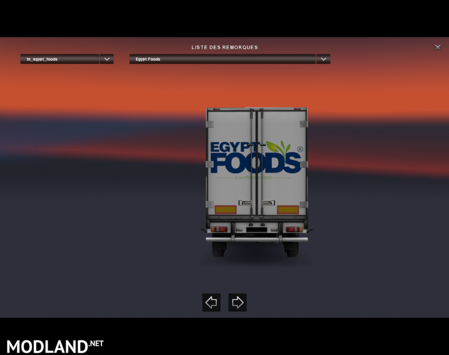Trailer Egypt Foods For Ets2 1.30