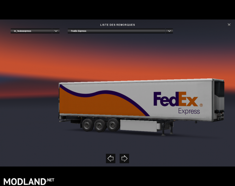 Trailer Coolliner - FedEx Express For ETS2 1.30.x