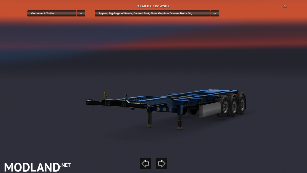 Empty goosenec Trailer for multiplayer