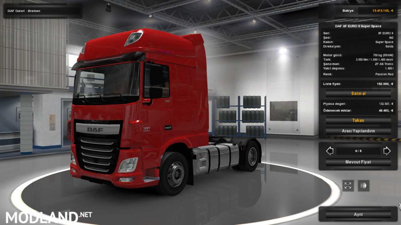 Daf XF Euro 6 750hp (SP/MP)