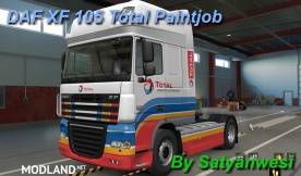 DAF XF 105  Total Oil Company Paintjob/Skin  1.37
