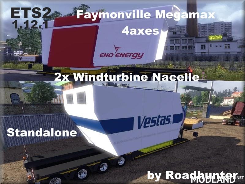 Faymonville Megamax 4axes with Wind Turbine Nacelle