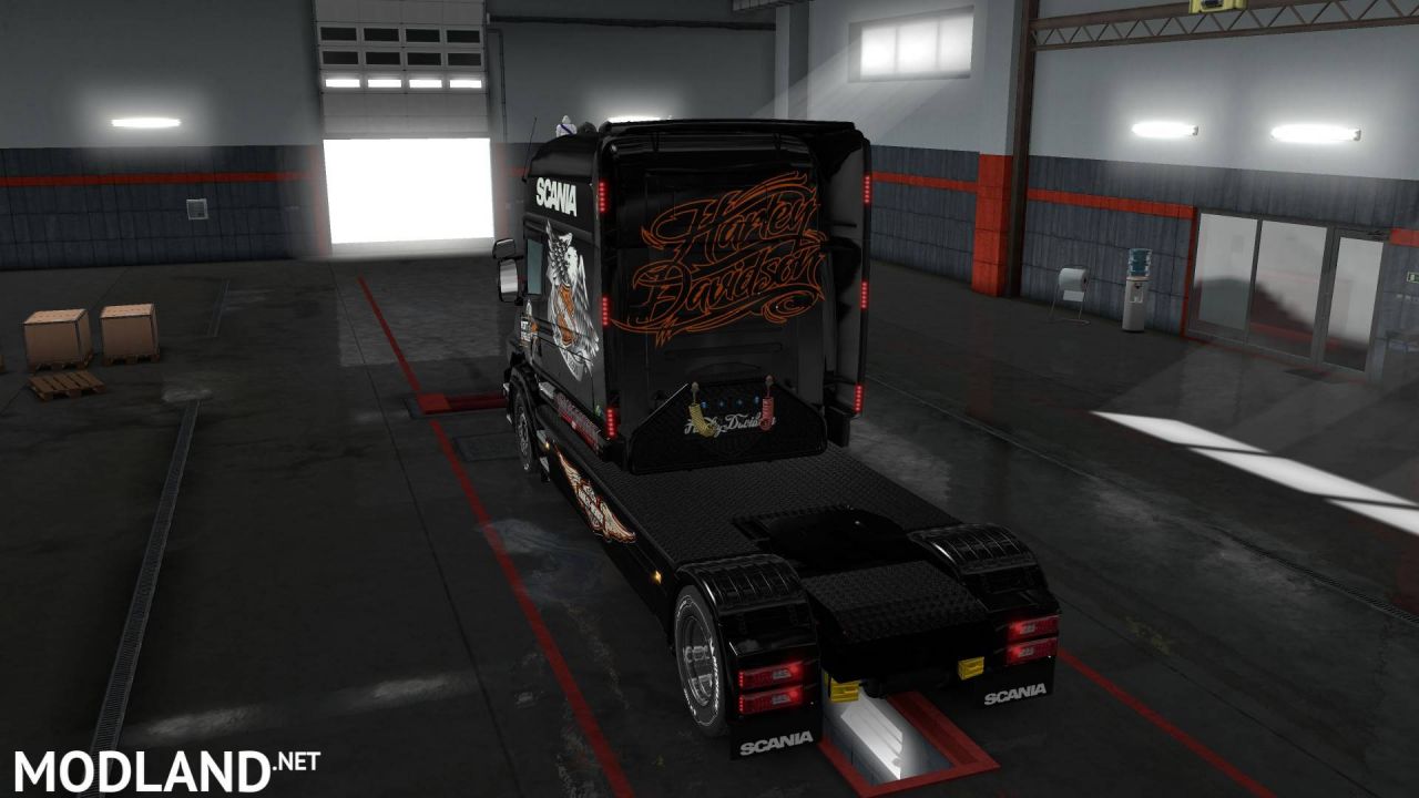 Scania T Harley Davidson skin