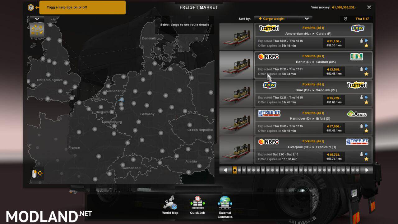 Trailer 45 tons for ETS 2