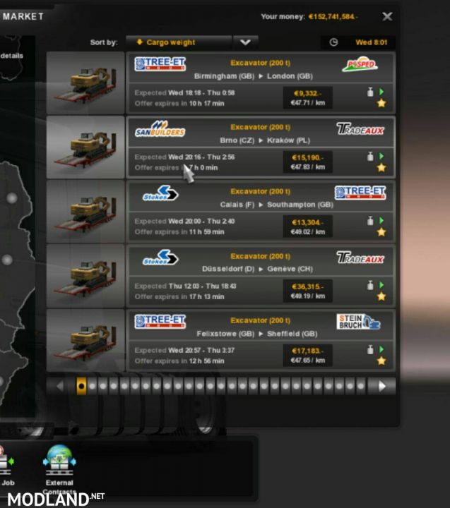 Trailer 200 tons