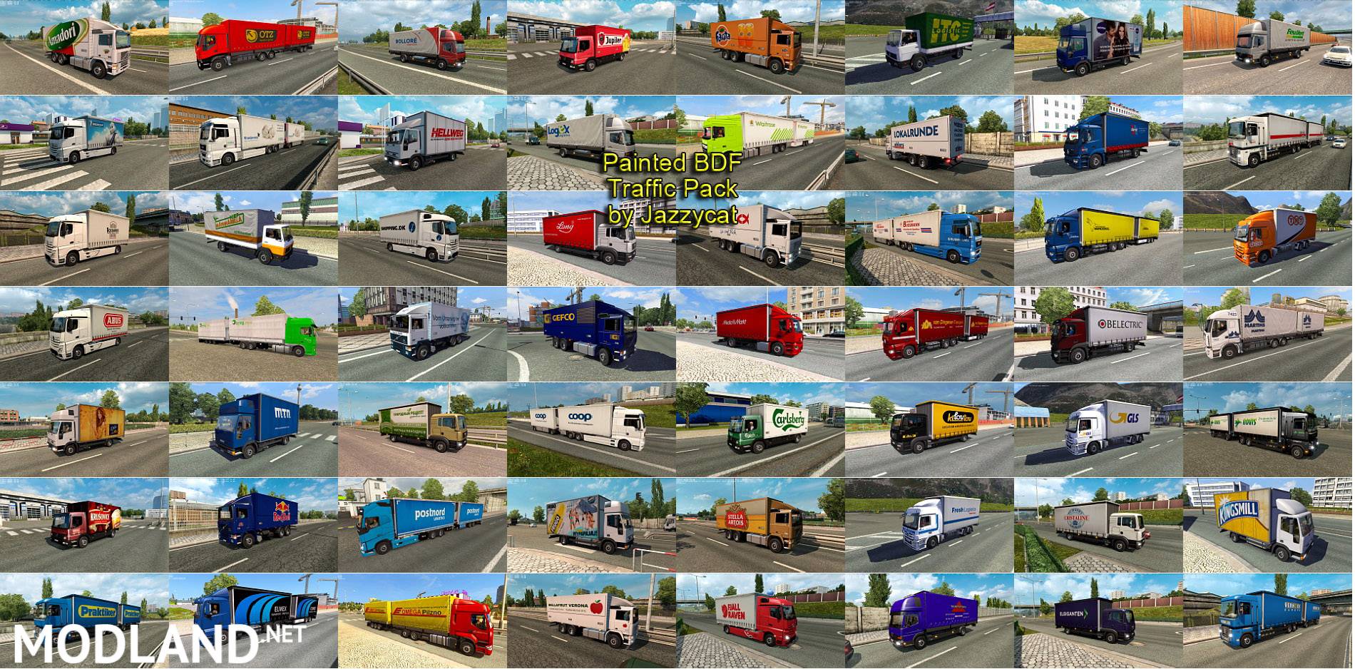 Мод пак 1.27. Большой мод пак версия 3.0 для Euro Truck. Jazzycat Trailers ETS 2.