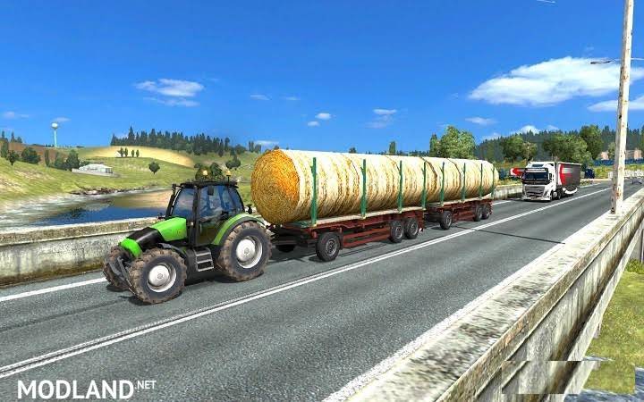 Tractor with Trailers in Traffic v 3.1 - ETS 2