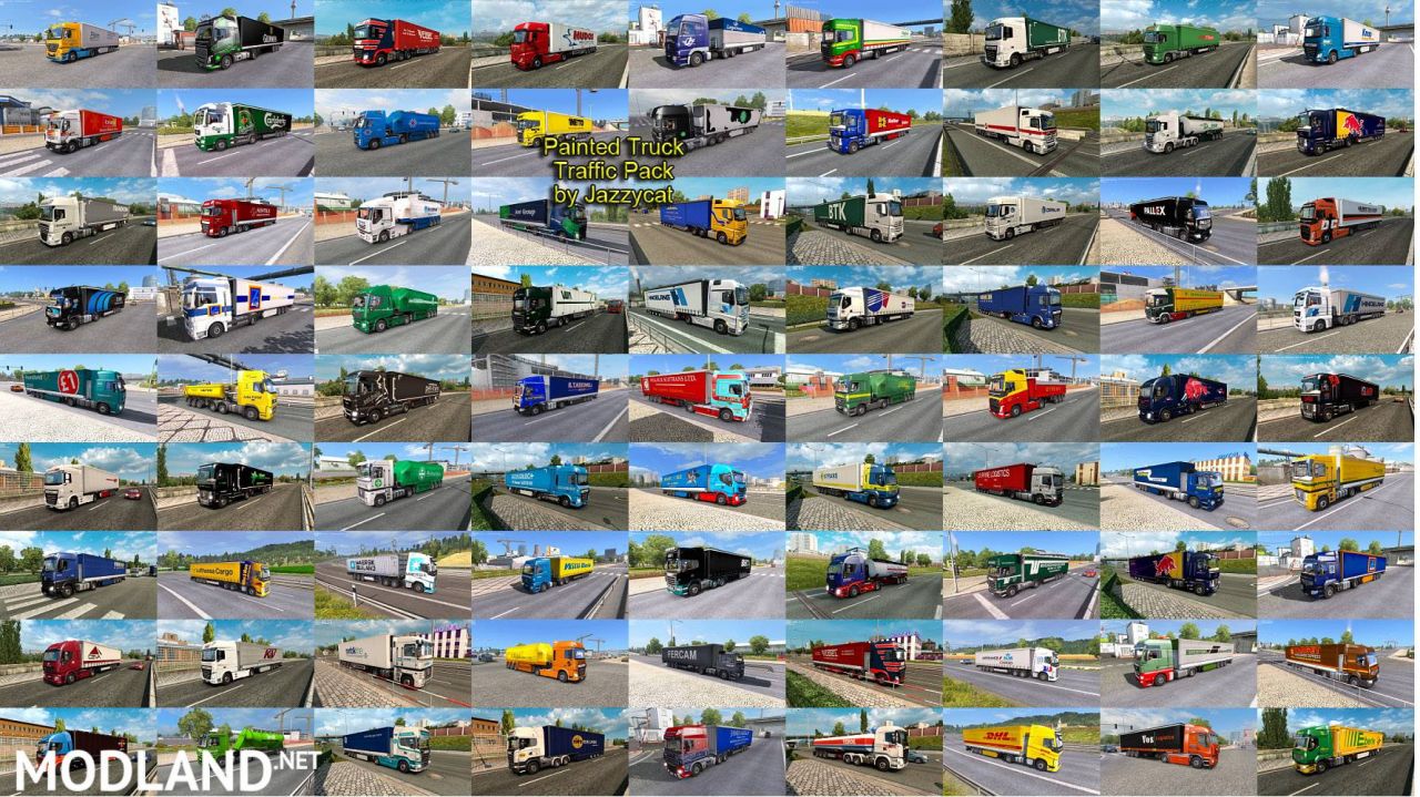 Painted Truck Traffic Pack by Jazzycat