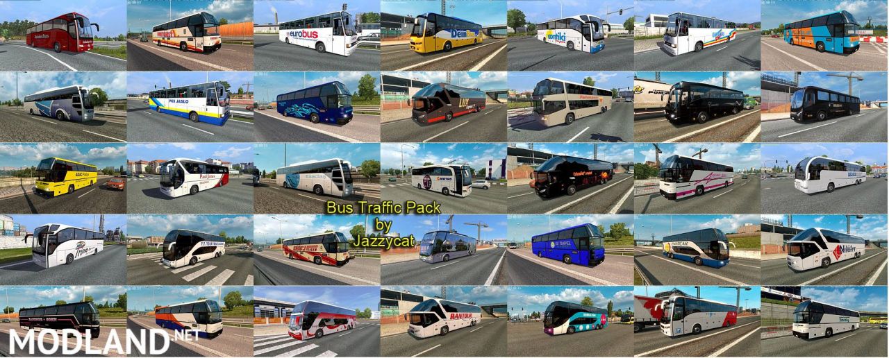 Bus Traffic Pack by Jazzycat